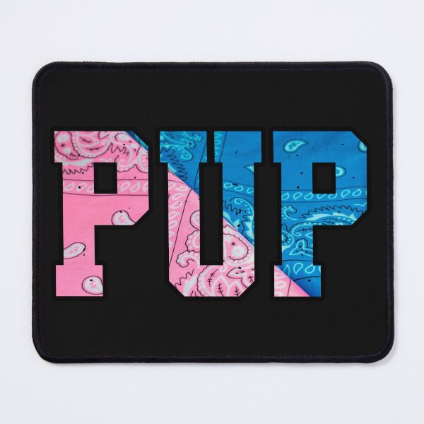Item preview, PUP Trans flag bandana print designed and sold by HimboCubCo.