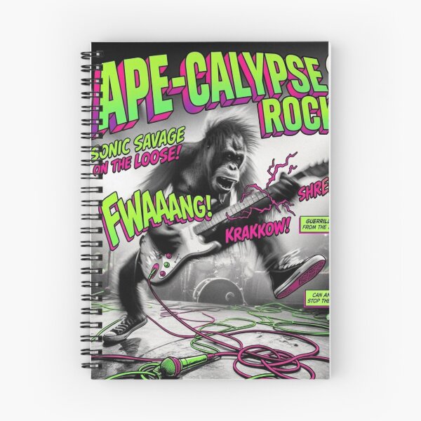 Item preview, Ape‑Calypse Rock: When Chaos Grabs a Guitar designed and sold by Print Fiction.