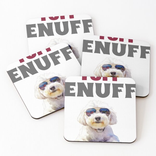 Item preview, Tuff Enuff Funny Cool Dog Sunglasses Pun Art designed and sold by sgbtee.