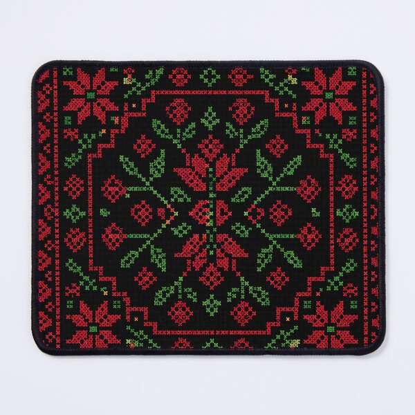 Item preview, Traditional Tatreez Floral Pattern | Palestinian Cross Stitch Folk Design designed and sold by BrainCurves.