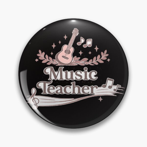 Item preview, Vintage Music Teacher Guitar and Notes Design designed and sold by Tadeusz1.