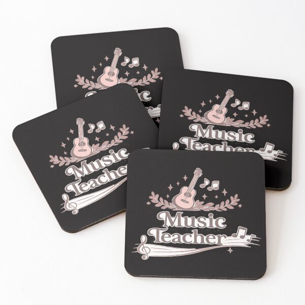 Item preview, Vintage Music Teacher Guitar and Notes Design designed and sold by Tadeusz1.