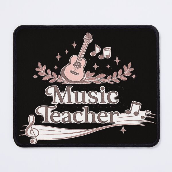 Item preview, Vintage Music Teacher Guitar and Notes Design designed and sold by Tadeusz1.