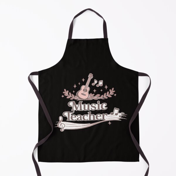 Item preview, Vintage Music Teacher Guitar and Notes Design designed and sold by Tadeusz1.