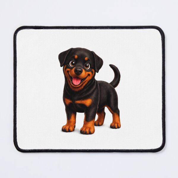 Item preview, Cute Rottweiler Puppy Illustration designed and sold by BackgroundND.