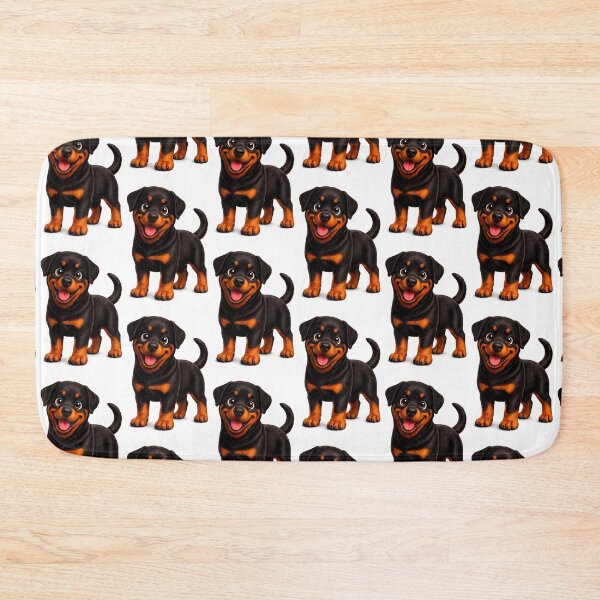 Item preview, Cute Rottweiler Puppy Illustration  designed and sold by BackgroundND.