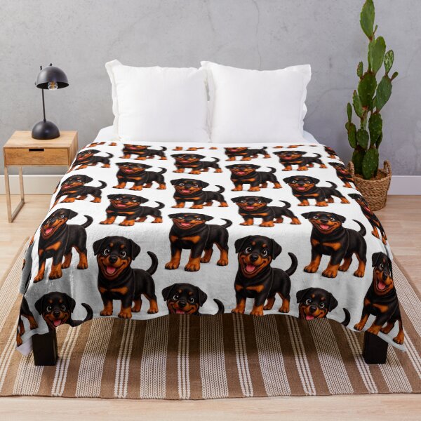 Item preview, Cute Rottweiler Puppy Illustration designed and sold by BackgroundND.