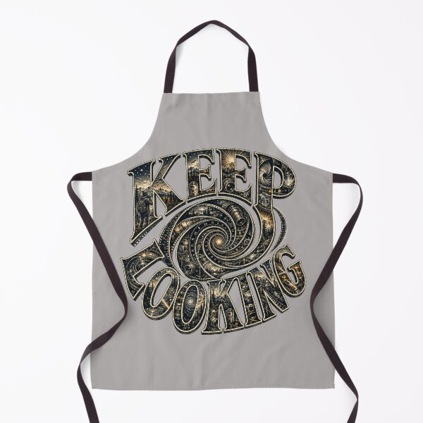 Item preview, Keep Looking | Spiral Lens Typography Illustration designed and sold by Golden Era Studio.