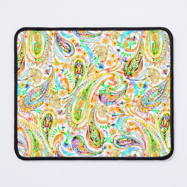 Item preview, Paisley ornament in yellow designed and sold by bokasin.