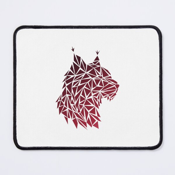 Item preview, Geometric Lynx - Burgundy designed and sold by Espyr.Art.