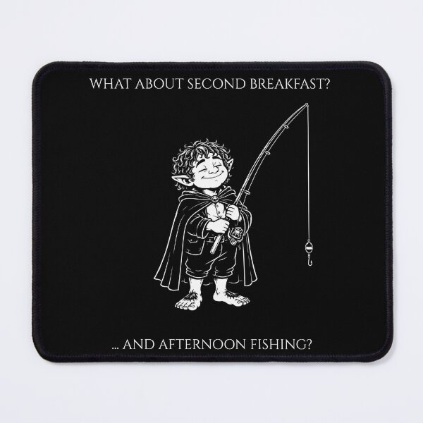 Item preview, Funny Second Breakfast Afternoon Fishing - Carp Lotr Parody designed and sold by GeekAnglerStore.