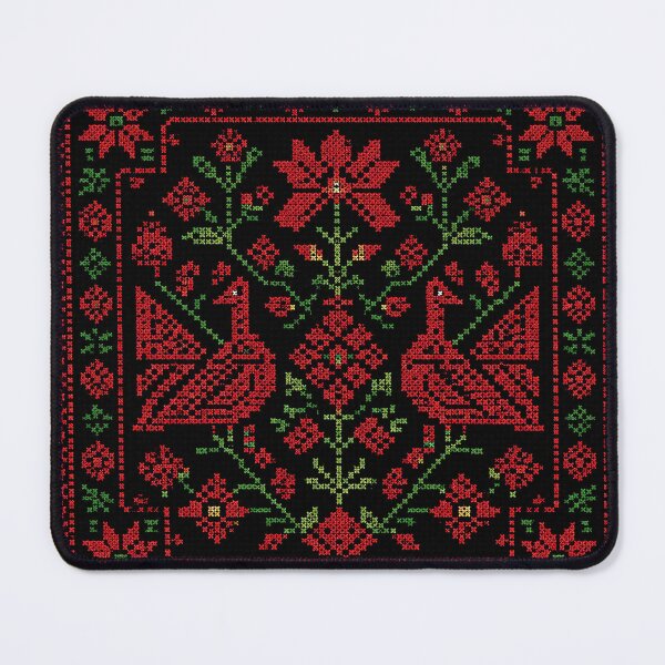 Item preview, Palestinian Tatreez Birds Pattern | Traditional Cross Stitch Folk Embroidery designed and sold by BrainCurves.