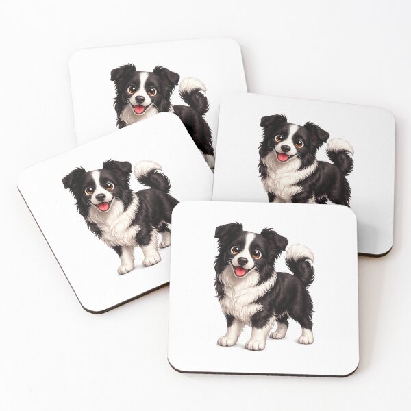 Item preview, Cute Border Collie Puppy Illustration  designed and sold by BackgroundND.