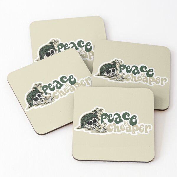 Item preview, Peace is Cheaper designed and sold by Chad Carter Brushworks.