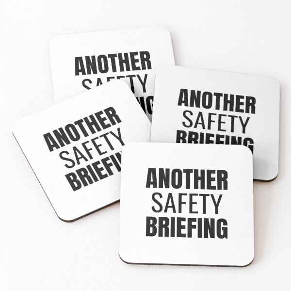 Item preview, Another Safety Briefing (Black) designed and sold by ShipCrewNation.