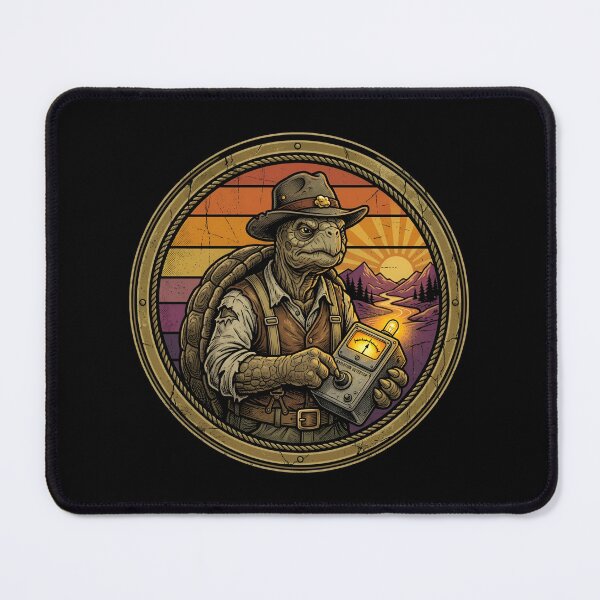 Item preview, Retro Prospector Tortoise Vintage Badge designed and sold by DuckOddity.