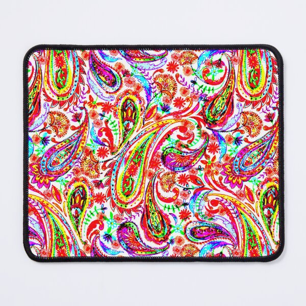 Item preview, Paisley ornament in bright colors designed and sold by bokasin.