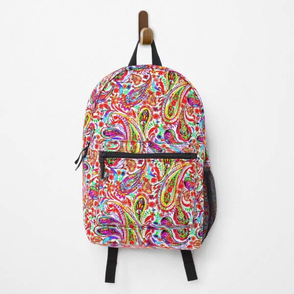Item preview, Paisley ornament in bright colors designed and sold by bokasin.