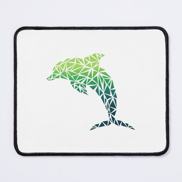 Item preview, Geometric Dolphin - Emerald designed and sold by Espyr.Art.
