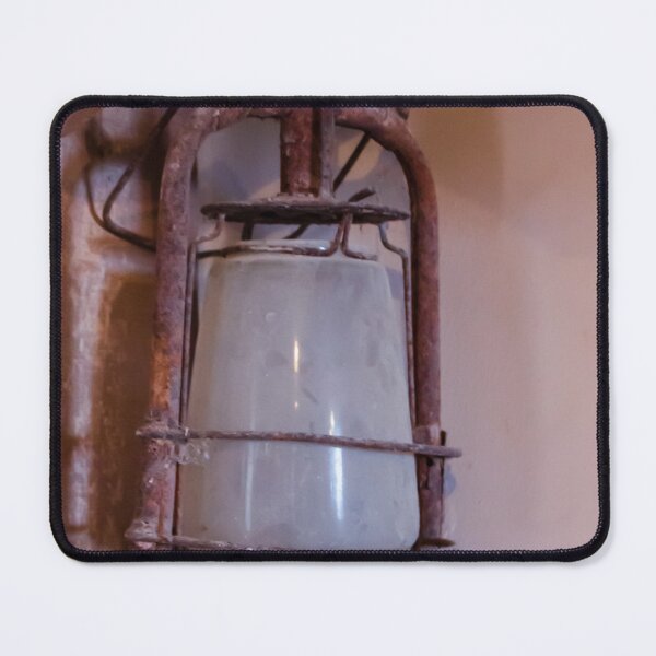 Item preview, Rusty Antique Lantern On Shelf Vintage Oil Lamp With Weathered Metal And Glass Detail designed and sold by Nmallia.