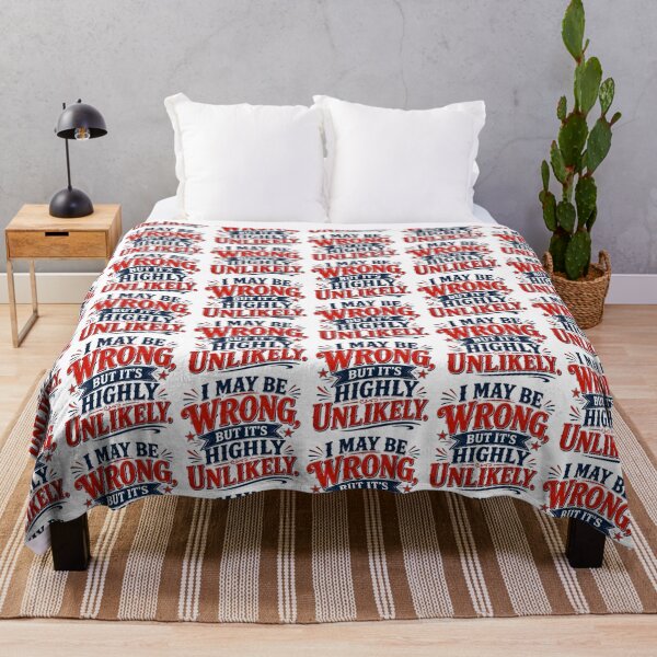 Item preview, I May Be Wrong, But It's Highly Unlikely – Funny Sarcastic Vintage Typography Design designed and sold by CreativeNest Prints.