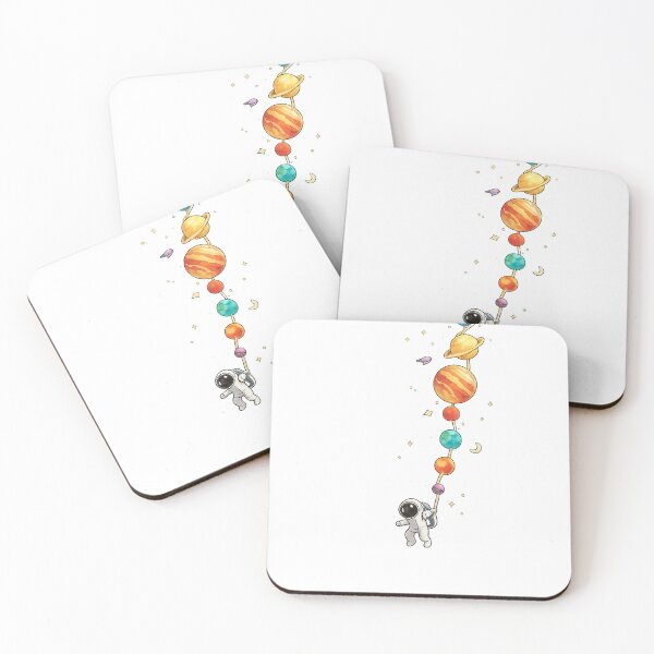 Item preview, Cute Astronaut Holding Solar System Planets designed and sold by ArcSeisaku.