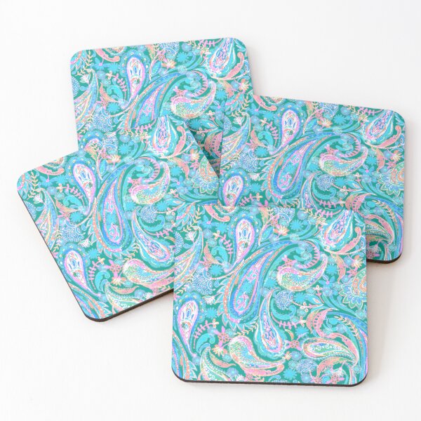 Item preview, Paisley ornament in green designed and sold by bokasin.