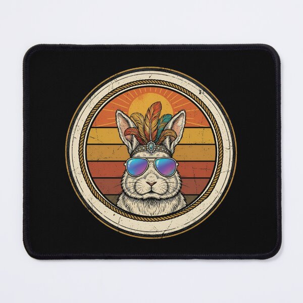 Item preview, Retro Saloon Dancer Bunny Vintage Badge designed and sold by DuckOddity.
