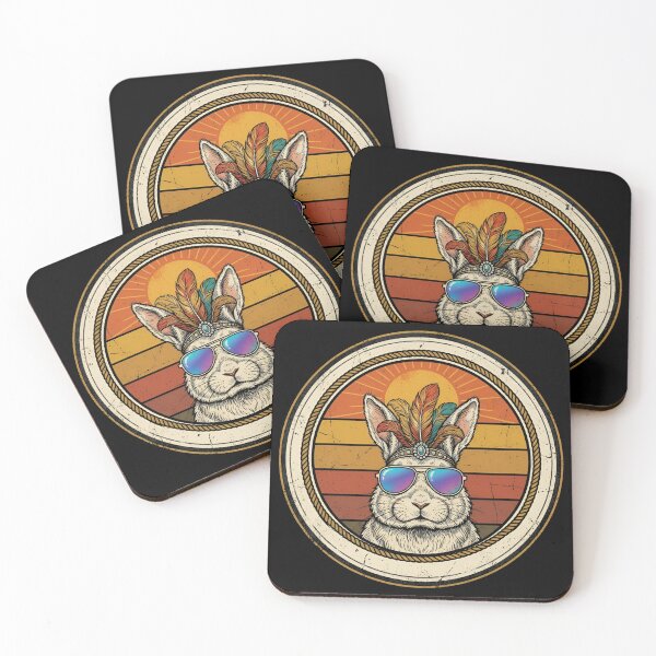 Item preview, Retro Saloon Dancer Bunny Vintage Badge designed and sold by DuckOddity.