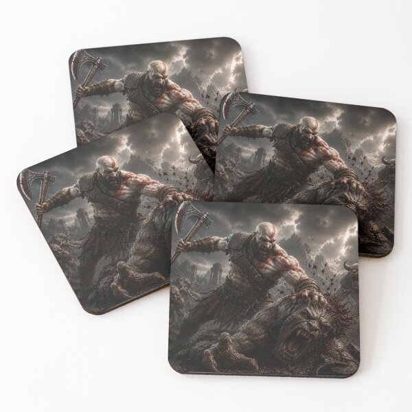 Item preview, Kratos Slaying Beasts designed and sold by MKDSN.