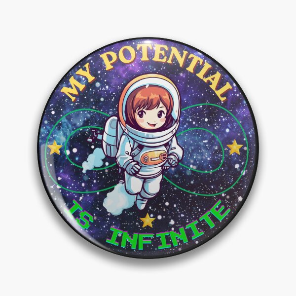 Item preview, My Potetntial Is Infinite, Funny Gifts For Optimists designed and sold by zebek-design.
