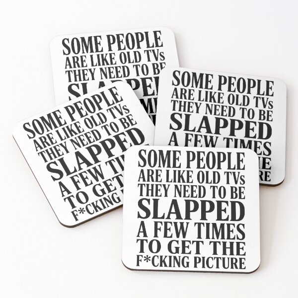 Item preview, Some People Are Like Old TVs They Need to Be Slapped A Few Times Funny Retro Quote designed and sold by conggamenhatvip.