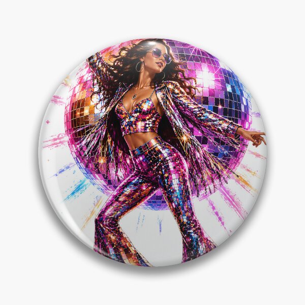 Item preview, Disco Queen | Retro Disco Dancer Colorful Party T-Shirt designed and sold by CalmMandala.