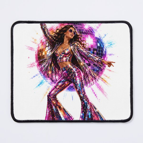 Item preview, Disco Queen | Retro Disco Dancer Colorful Party T-Shirt designed and sold by CalmMandala.