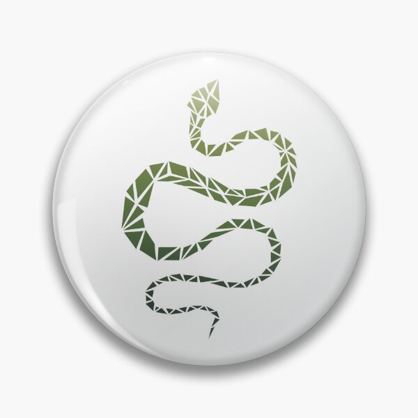 Aperçu de l'œuvre Geometric Snake - Moss créée et vendue par Espyr.Art.