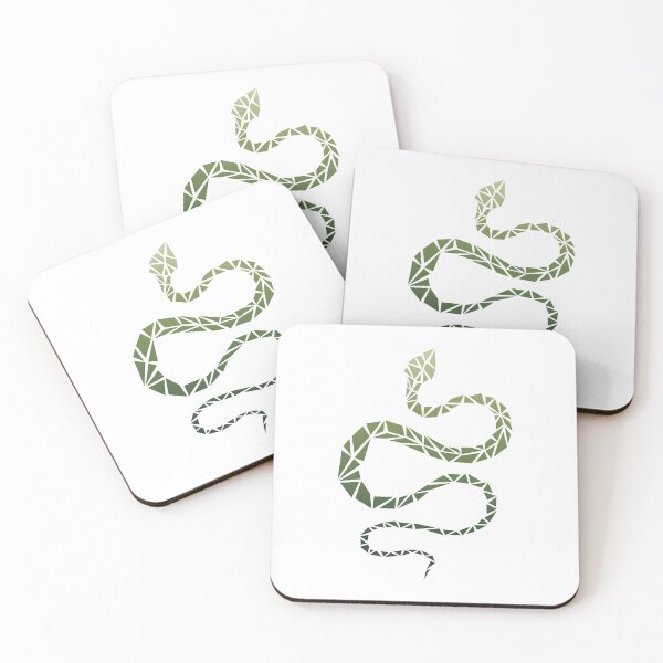 Item preview, Geometric Snake - Moss designed and sold by Espyr.Art.