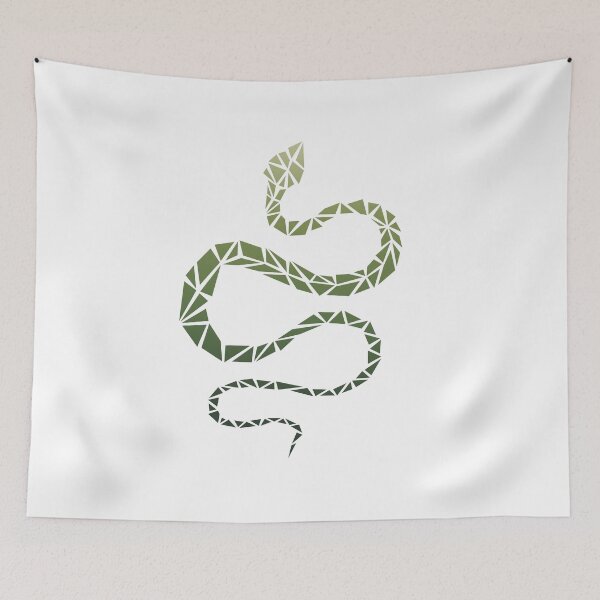 Item preview, Geometric Snake - Moss designed and sold by Espyr.Art.