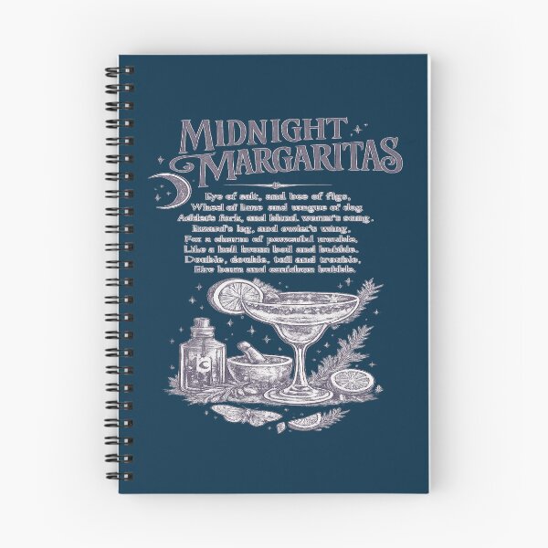 Item preview, Midnight Margaritas for Witchy Cocktail Lovers designed and sold by POD DYNASTY | Original Print On Demand T-Shirt Graphics.