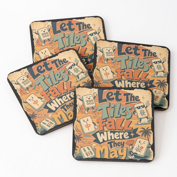 Item preview, Mahjong Player Let The Tiles Fall Where They May designed and sold by NovaNookStudio.