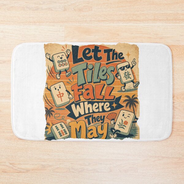 Item preview, Mahjong Player Let The Tiles Fall Where They May designed and sold by NovaNookStudio.