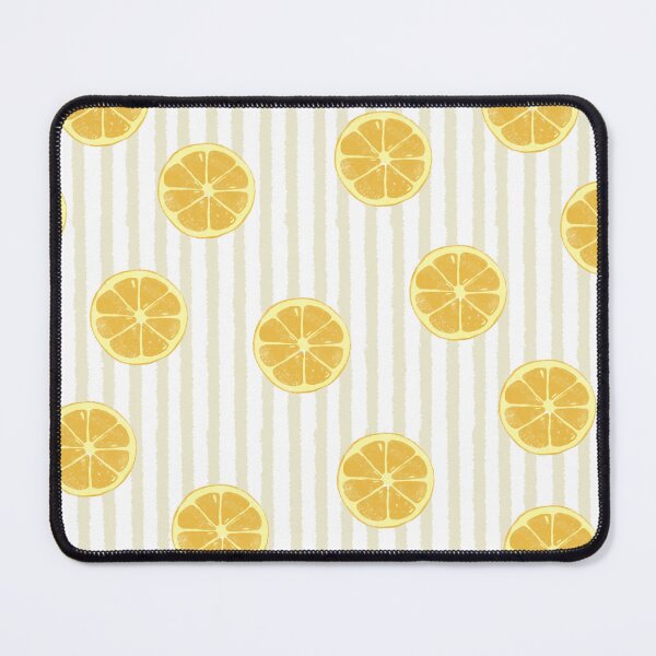 Item preview, Watercolor Lemon Slices on Soft Yellow Stripes designed and sold by NOUURRRR.