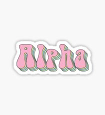 Alpha - stacked Sticker