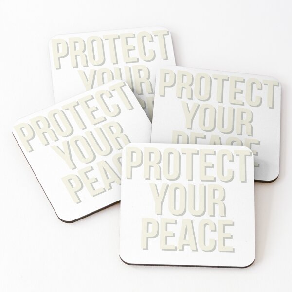 Item preview, Protect Your Peace Minimalist Self Care Typography designed and sold by BariBiriworks.