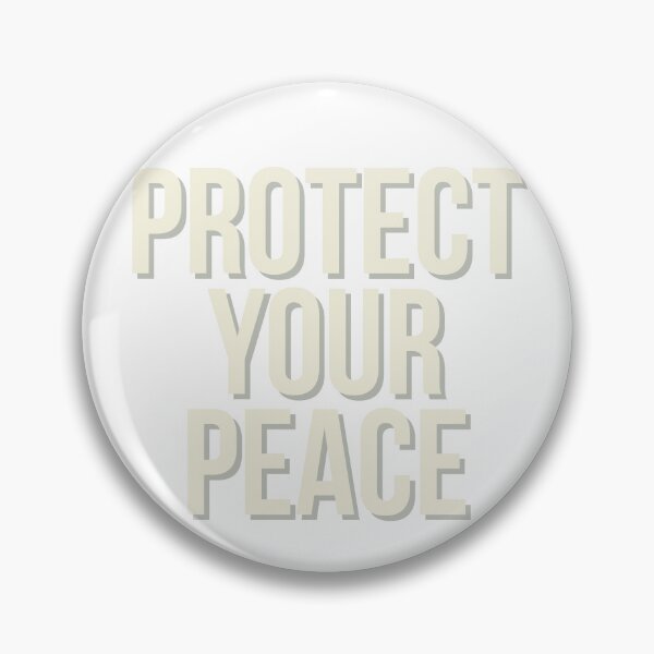 Item preview, Protect Your Peace Minimalist Self Care Typography designed and sold by BariBiriworks.