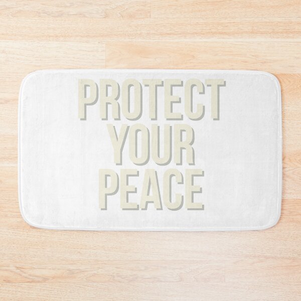 Item preview, Protect Your Peace Minimalist Self Care Typography designed and sold by BariBiriworks.