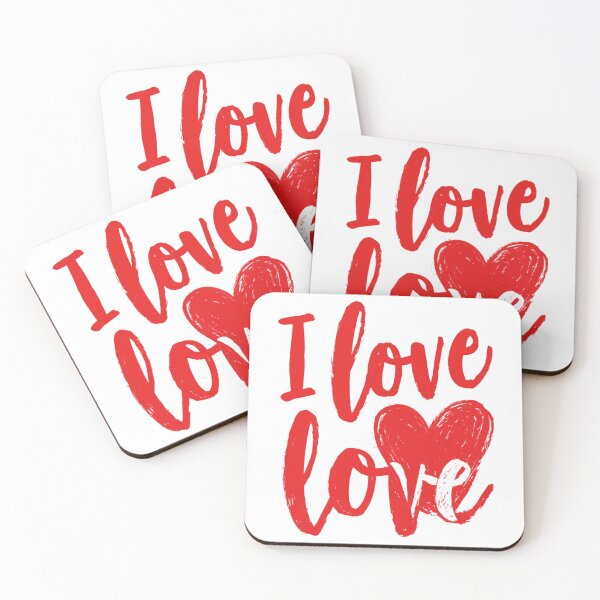 Item preview, I Love Love | Cute Romantic Typography | Sweet Valentine Aesthetic designed and sold by Ignorant-Artist.