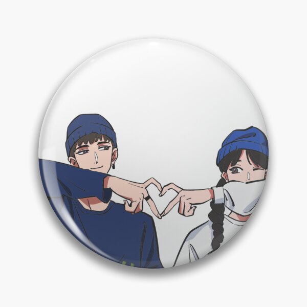 Item preview, Cute Anime Style Couple Heart Hand Gesture Illustration | Kawaii Love Aesthetic designed and sold by LunaVales.