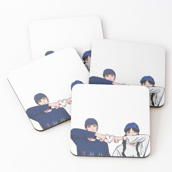 Item preview, Cute Anime Style Couple Heart Hand Gesture Illustration | Kawaii Love Aesthetic designed and sold by LunaVales.