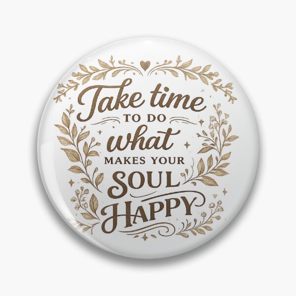 Item preview, Take Time To Do What Makes Your Soul Happy – Aesthetic Botanical Typography Quote designed and sold by MUSA'S.