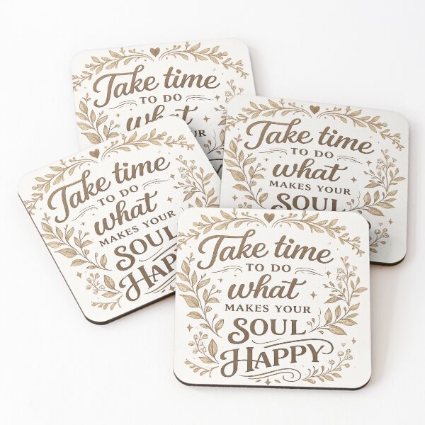 Item preview, Take Time To Do What Makes Your Soul Happy – Aesthetic Botanical Typography Quote designed and sold by MUSA'S.